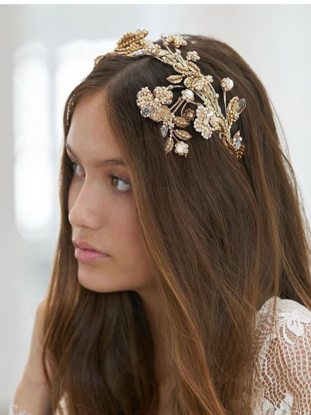 Maria Elena "April Showers" Bridal Headband Halo NWT
